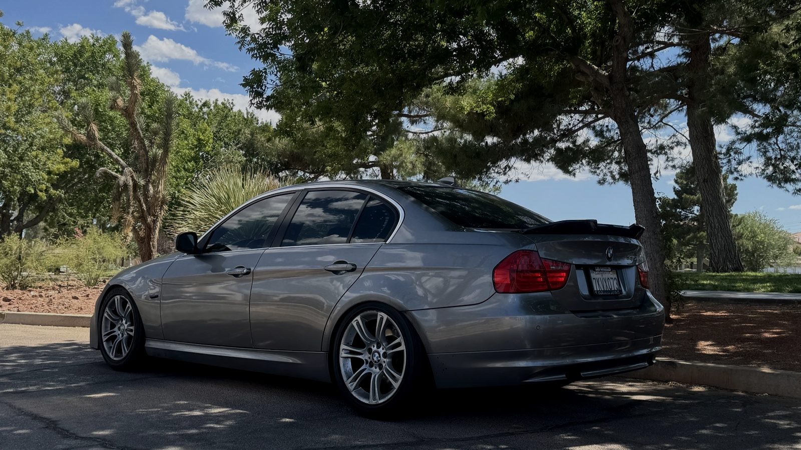 Tom's Garage BMW rear view